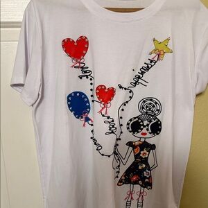 Graphic T-Shirt with Balloon Design
